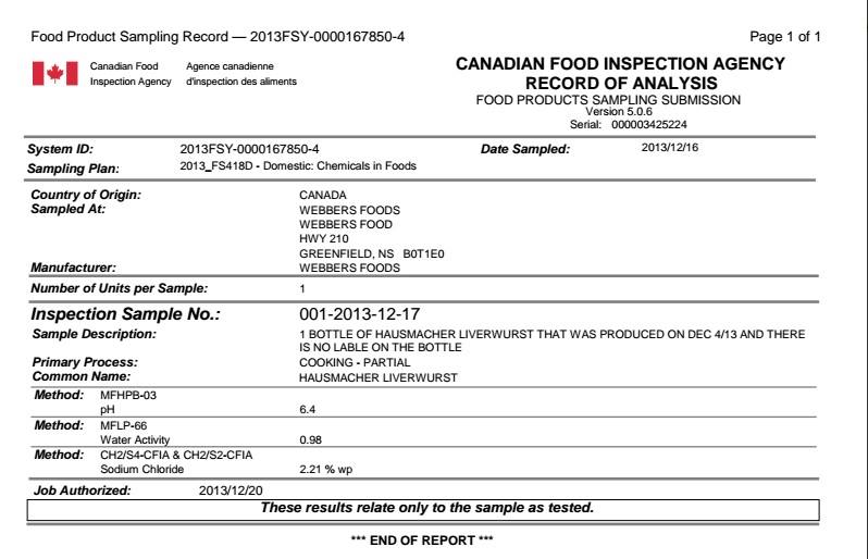 Hausmacher pate sold at Nova Scotia farmers’ markets recalled barfblog
